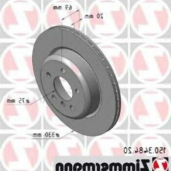 BMW F10 F11 Комплект задних тормозных дисков - 34216775287 ZIMMERMANN BMW F10 F11 Комплект задних тормозных дисков - 34216775287 ZIMMERMANN