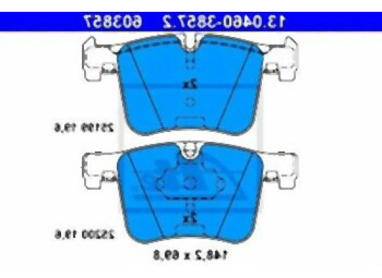 BMW F20 F21 F22 F23 F25 F26 F30 F31 F32 F33 F34 F36 Ön Fren Balatası - 34106859181 ATE