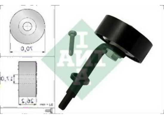 BMW M47N M57N Tensioner Pulley 11287807021 INA BMW M47N M57N Tensioner Pulley 11287807021 INA