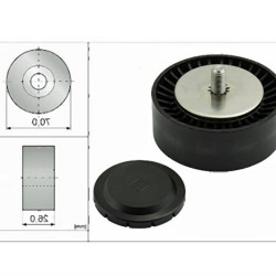 BMW M47N2 M57N2 Натяжной ролик - 11287790448 INA BMW M47N2 M57N2 Натяжной ролик - 11287790448 INA