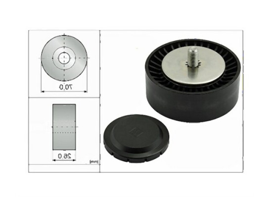 BMW M47N2 M57N2 Натяжной ролик - 11287790448 INA BMW M47N2 M57N2 Натяжной ролик - 11287790448 INA