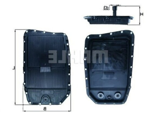 BMW M57N M57N2 N57 Automatic Transmission Pan With Filter 24152333903 MAHLE BMW M57N M57N2 N57 Automatic Transmission Pan With Filter 24152333903 MAHLE