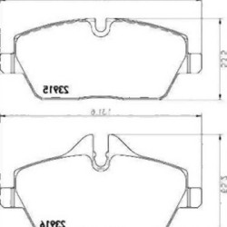 BMW MINI E81 E82 E87 E88 R56 R57 R58 R59 R60 R61 F54 F55 F56 F57 Front Brake Pad 34116774050 TEXTAR