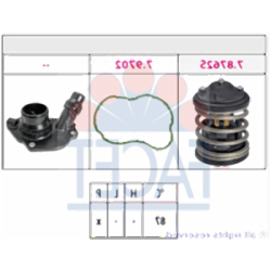 BMW N47N N57N Термостат с крышкой - 11518512234 FACET