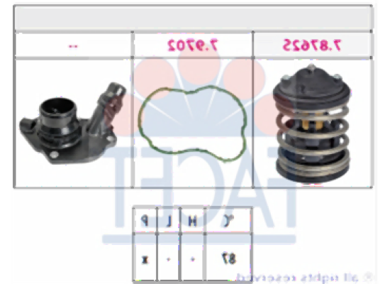 BMW N47N N57N Termostat Kapaklı - 11518512234 FACET