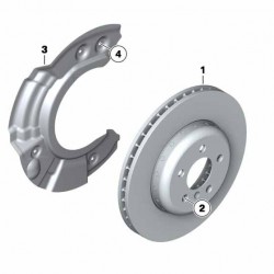 Вентиляция конструкции фонаря тормозного диска BMW. Левый 34116785669 34116898729 Вентиляция конструкции фонаря тормозного диска BMW. Левый 34116785669 34116898729