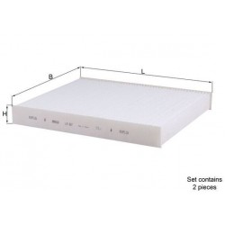 BMW Air Conditioning Filter Caremetix F01 F02 F06 F07 F10 F11 F12 F13 Gt Lao467s 64119272642