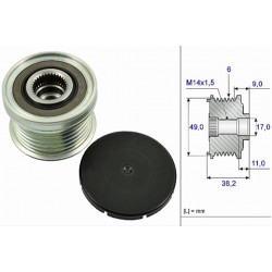 BMW Alternatör Kasnaği 53502681s ina 12317605480
