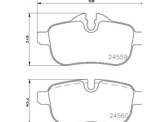 BMW Fren Balatasi Arka E89 Z4 8db35501462s Pgd 34216788275 BMW Fren Balatasi Arka E89 Z4 8db35501462s Pgd 34216788275