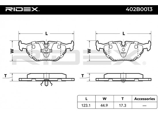 BMW Fren Balatasi Arka E34 E36 22226bs 4uu 34211158266