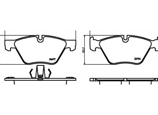 BMW Fren Balatasi &Ouml;n F10 8db35501435s Pgd 34116860242