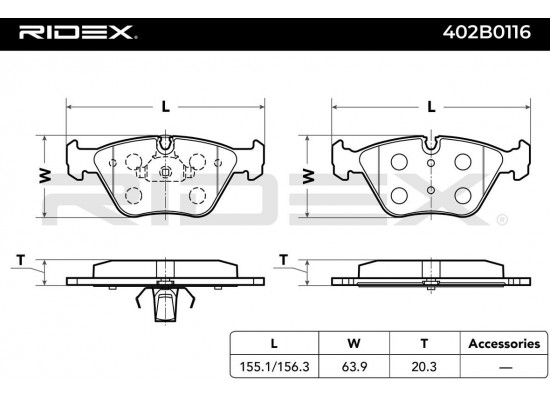 BMW Fren Balatasi Ön E32 E34 E36 Khn 34111162535