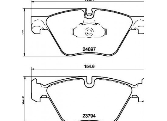 BMW Fren Balatasi &Ouml;n F10 8db35501435s Pgd 34116860242