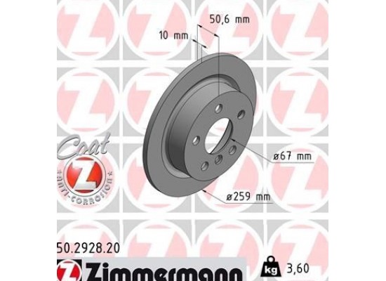 Mini Cooper Fren Diski Arka F55 F56 F57 F55 F56 Cabrio Mini 34216799383