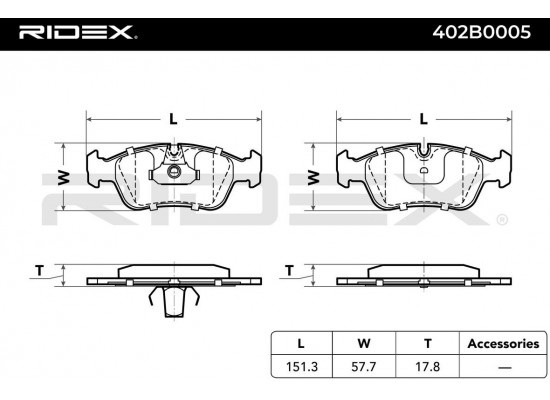 Bmw 3 Serisi E36 Kasa &Ouml;n Fren Balata Takımı Ferodo Marka