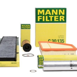 Bmw E90 320d после 2010 г. 177 л.с. Комплект фильтров для периодического обслуживания Бренд Mann Bmw E90 320d после 2010 г. 177 л.с. Комплект фильтров для периодического обслуживания Бренд Mann