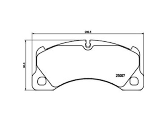 Porsche Panamera Front Pad Set 8db355015801