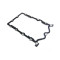 Прокладка Mini Cooper Karter R50, R52, R53 W10, W11 11131487221 485960 (Elr-11131487221)