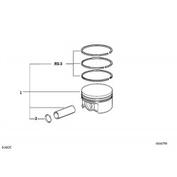 BMW Piston 321 86.565mm 0.50 E36 0830102 11251405266