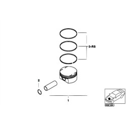 Bmw Piston 0.50 4 Silindir E87 E90 E91 E83 X3 4008562s Kss 11257540068