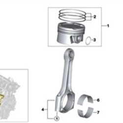 BMW Piston Segmanli 0,50 0,50 B47 877022705s Nrl 11258571012 BMW Piston Segmanli 0,50 0,50 B47 877022705s Nrl 11258571012
