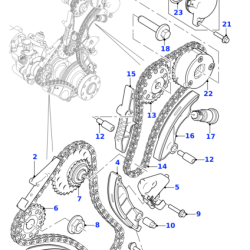 Натяжитель цепи ГРМ Jaguar F-Pace Jde40403 (Jag-Jde40403) Натяжитель цепи ГРМ Jaguar F-Pace Jde40403 (Jag-Jde40403)