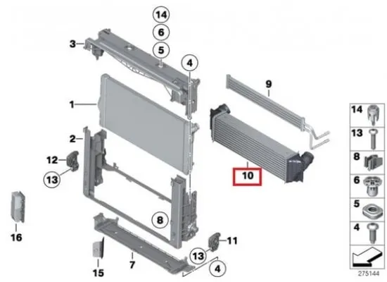 Bmw Kaplama B Direği Kapı Ön Sağ 51334869184