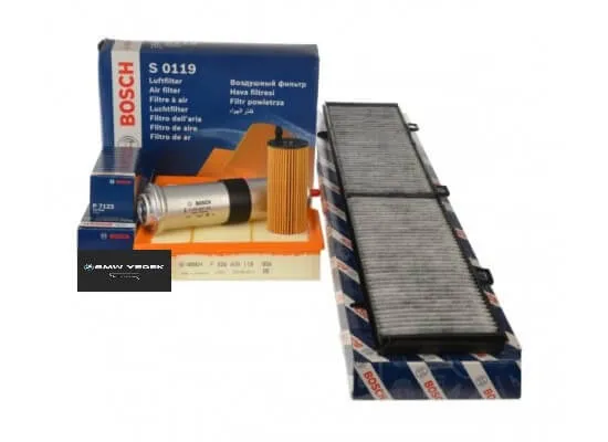 Bmw E90 320d 2010 Sonrası 177 HP Periyodik Bakım Filtre Seti Bosch Marka Yağsız
