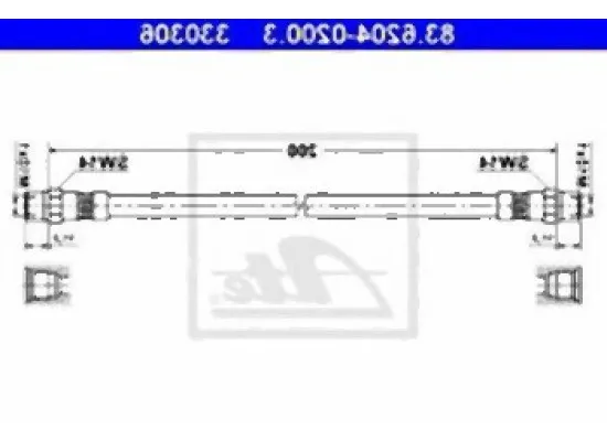 BMW E30 E32 E34 E36 Compact Arka Fren Hortumu - 34321159878 ATE BMW E30 E32 E34 E36 Compact Arka Fren Hortumu - 34321159878 ATE