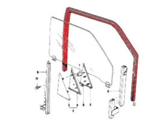 BMW E30 Ön Kapı Camı Fitili Sağ - 51321907290 BMW Orjinal