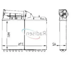 BMW E34 09/1991 Öncesi Kalorifer Radyatörü - 64111384725 COOLTEC BMW E34 09/1991 Öncesi Kalorifer Radyatörü - 64111384725 COOLTEC