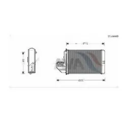 BMW E36 09/1994 Sonrası Kalorifer Radyatörü - 64118390435 AVA BMW E36 09/1994 Sonrası Kalorifer Radyatörü - 64118390435 AVA