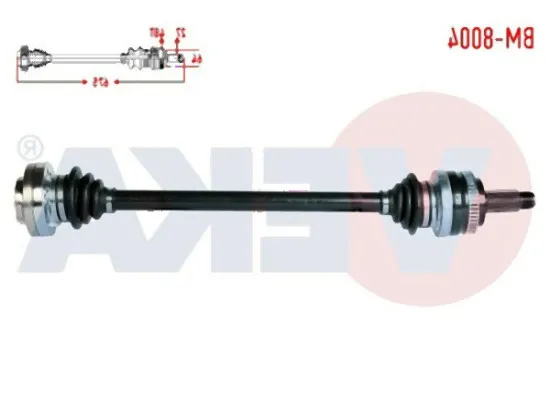 BMW E46 Arka Aks Mili Sağ - 33211229588 VEKA BMW E46 Arka Aks Mili Sağ - 33211229588 VEKA