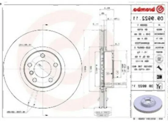 BMW E70 E71 F15 F16 Ön Fren Diski Takım - 34116793244 BREMBO BMW E70 E71 F15 F16 Ön Fren Diski Takım - 34116793244 BREMBO