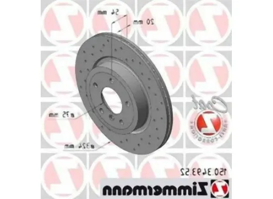 BMW E89 Arka Fren Diski Spor Tip Delikli Takım - 34216782607 ZIMMERMANN BMW E89 Arka Fren Diski Spor Tip Delikli Takım - 34216782607 ZIMMERMANN