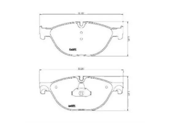 BMW F01 F02 F07 F10 F11 F12 F13 Ön Fren Balatası - 34116851269 TEXTAR