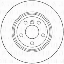 BMW F10 F11 Ön Fren Diski Takım - 34116794429 BORG&BECK