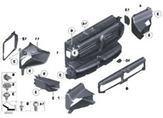 BMW F10 F11 Ön Panel - 51747200787 BMW Orjinal BMW F10 F11 Ön Panel - 51747200787 BMW Orjinal