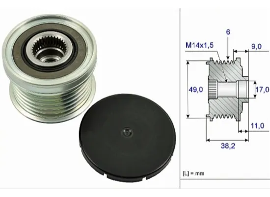 BMW Alternatör Kasnaği 53502681s ina 12317605480 BMW Alternatör Kasnaği 53502681s ina 12317605480