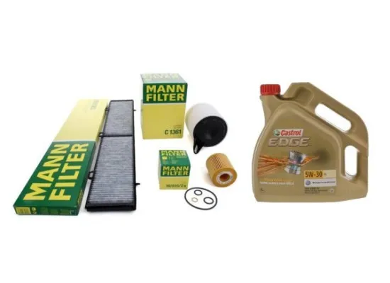 Bmw E90 316i Kasa Periyodik Bakım Filtre Seti Mann Marka Castrol 5W30 Bmw E90 316i Kasa Periyodik Bakım Filtre Seti Mann Marka Castrol 5W30