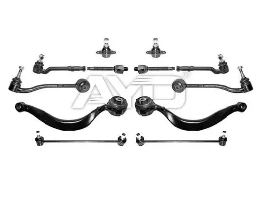 Bmw X5 Seri E53 Kasa Ön Alt Salıncak Seti 10-Parçalı Ayd Marka Bmw X5 Seri E53 Kasa Ön Alt Salıncak Seti 10-Parçalı Ayd Marka