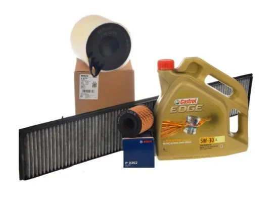 Bmw E90 Kasa 316i Periyodik Bakım Filtre Seti Bosch Marka Castrol 5W30 Yağ