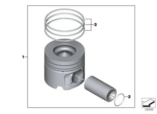BMW Piston 0.25 Dizel F20 F21 Bmw 11257812579 BMW Piston 0.25 Dizel F20 F21 Bmw 11257812579