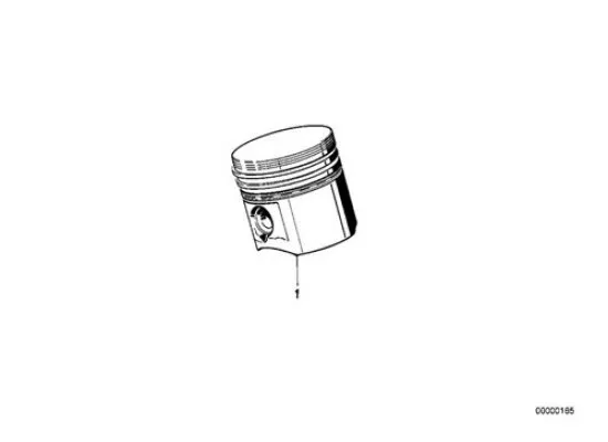 BMW Piston 0.25 E28 E30 E34 081770s Mah 11251705324 BMW Piston 0.25 E28 E30 E34 081770s Mah 11251705324