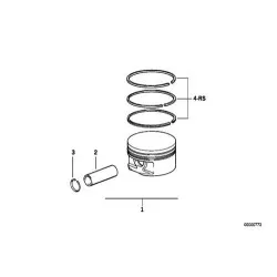 BMW Piston Segmanli 0.50 E36 E34 09/92< 4601050 Yen 11251722493 BMW Piston Segmanli 0.50 E36 E34 09/92< 4601050 Yen 11251722493