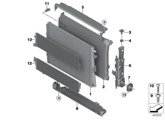 BMW Radyatör Braketi M3 Z4 G20 G29 318d 320d 320dx 320i 1.6 Bmw 17118666840 BMW Radyatör Braketi M3 Z4 G20 G29 318d 320d 320dx 320i 1.6 Bmw 17118666840