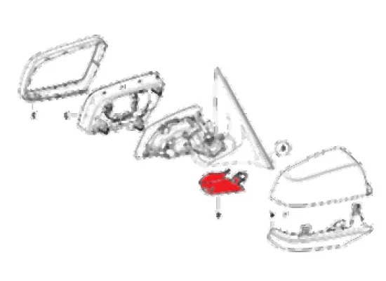 BMW E60 E61 E63 E64 LCI Alt Ayna Kapağı Set - 51167203859 BMW Orjinal BMW E60 E61 E63 E64 LCI Alt Ayna Kapağı Set - 51167203859 BMW Orjinal