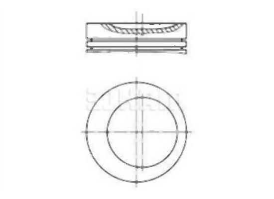 BMW E30 E34 1.8 M40 Поршень 0.25 (Комплект) - 11251709975 MAHLE