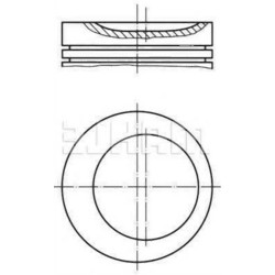 BMW E30 E34 1.8 M40 до 09/1991 Комплект поршневых колец 0,50 (комплект) - 11251709976 MAHLE