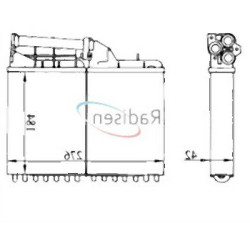 BMW E34 Pre-09/1991 Радиатор отопления - 64111384725 COOLTEC